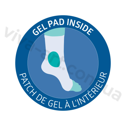 Носок с гелевой защитой зоны лодыжки с открытым носком, размер на выбор, шт.